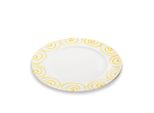 Gmundner Ceramics Yellow Flamed, Piatto Da Pranzo Gourmet (Ø 29 Cm)
