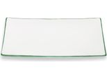Piatto Rettangolare Con Bordo Verde In Ceramica Gmundner (30X20 Cm)