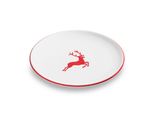 Ceramica Gmundner Cervo Rosso Rubino, Piatto Da Portata Coppa (Ø 25 Cm)