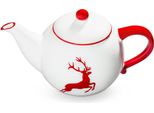 Ceramica Gmundner Cervo Rosso Rubino, Teiera Da 1,5 Litri