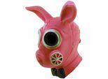 Maschera Malefica Ghoulish Bunny Con Maschera Antigas Rosa Rosa Taglia Unica