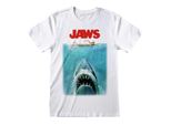 Maglietta Squalo Bianco - Jaws Poster Art (Bianco) S