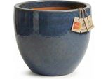 Fioriera "Eggpot"" Grigio Scuro – Ø 29 Cm – Vaso In Ceramica Panciuto Resistente Al Gelo"