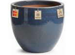Fioriera "Eggpot"" Grigio Scuro – Ø 21 Cm – Piccolo Vaso In Ceramica Resistente Al Gelo"