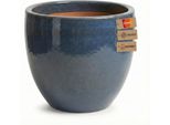 Fioriera "Eggpot"" Grigio Scuro – Ø 38 Cm – Vaso In Ceramica Resistente Al Gelo"