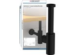 Sifone Kirchhoff Design, Scarico Per Lavabo, Set Di Scarico Per Lavabo, Sifone Per Odori Con Apertura Per La Pulizia, Sifone Per Bottiglie, Nero Opaco