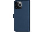 Custodia Per Iphone 13 Pro - Vera Pelle - Selencia Flip Flap - Blu