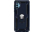 Avizar, Custodia Ibrida Per Cellulare Con Supporto Ad Anello Per Samsung Galaxy A32, Blu