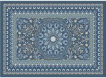 Zerbino Vintage Floreale Blu In 50X70 Cm Come Zerbino