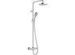 Hansgrohe Showerpipe 200 1Jet Vernis Blend Ecosmart Chrom Con Brausethermostat