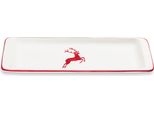 Gmundner Ceramica Bordeauxr. Cervo, Piatto Stollen 42 X 16 Cm