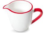 Ceramica Gmundner Con Bordo Rosso Rubino, Versatore Per Latte Gourmet (0,2L)