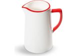 Gmundner Keramik Bottega D'acqua Con Bordo Rosso Rubino (0,7L)
