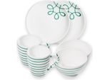 Ceramica Gmundner Verde Puro Fiammato, Colazione In Casa Per 2 Tazze