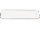 Ceramica Gmundner Bordo Grigio, Piatto Stollen 42 X 16 Cm