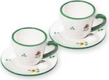Gmundner Ceramica Fiori Sparsi Espresso Per 2