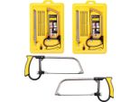 Set Di 2 Seghetti A Mano Per Legno E Metallo | Sega A Mano Multifunzionale Per Il Campeggio E L'outdoor | Sega A Filo Multiuso 7 In 1 | Sega A Tazza Con Lama 6X Per Metallo, Vetro, Piastrelle E Legno | Sega A Traforo