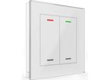 Mdt Knx Glastaster Ii Light 2Fach Rgbw, Glas Weiß, Neutral