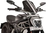 Cupolino Regolabile Puig Naked Touring Nero Omologato Abe Per Ducati