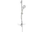 Hansa Hansabasicjet Style Set Di Barre A Muro A 3 Fili Per Doccia Con Sapone, Flessibile Doccia 1750 Mm
