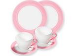 Gmundner Keramik Variation Rosa, Set Da Colazione Per 2 Persone Gourmet