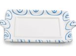 Ceramica Gmundner Blu Fiammato, Parte Inferiore Del Piatto Da Burro