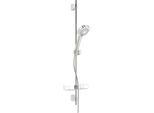 Hansa Hansabasicjet Style Set Di Barre A Muro A 3 Fili Per Doccia Con Sapone, Flessibile Doccia 1750 Mm