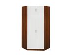 Armadio Ad Angolo Eso 61550 Noce/Bianco