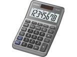Calcolatrice Da Tavolo Casio® MS-80F - Alimentata A Energia Solare/Batteria, 8 Cifre, Display Lc, Grigio