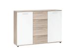Cassettiera Jacky 2 Rovere/Bianco