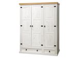Armadio A 3 Ante Bianco Cera 162818B