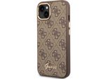 Guess Guhcp14Shg4Shw Iphone 14 / 15 / 13 6.1 BrąZowy/Brown Custodia Rigida 4G Vintage Gold Logo