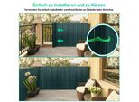 Jiubiaz Schermo Privacy Stuoia Schermo Privacy Pvc Giardino Privacy Recinzione Balcone Recinzione Frangivento Balcone Pannellatura Verde 180X600Cm