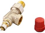 Corpo Valvola Danfoss RA-N 20 R 3/4, Uk (Assiale), Nichelato Opaco