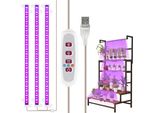 50CM 216 Led Lampada Per Piante Da Interno Luce Rossa Blu Luce Pianta Crescere Lampada Con Timer E 5 Livelli Di Luminosità 300LM Usb Crescere Striscia Luminosa