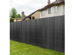 Jiubiaz Schermo Privacy Recinzione In Pvc Privacy Frangivento Per Giardino Balcone E Terrazza Antracite 100X400Cm