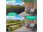 Jiubiaz Schermo Privacy Stuoia Pvc Privacy Recinzione Frangivento Per Giardino Balcone E Terrazza Antracite 160X300Cm