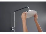 Duravit Shower Systems SystèMe De Douche Shelf 1050, Minusflow, Chrome/Blanc Chrome Brillant, TH4382008005, TH4382008005