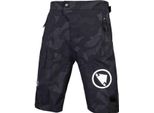 Pantaloncini Endura MT500JR Burner E7159 - Bambini, Larghi, Sfoderati, Mimetici Neri - Taglia 9-10