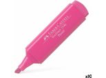 Evidenziatore Faber-Castell Textliner 1546 Rosa Torta (10 Pezzi)