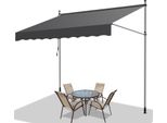 Jiubiaz Tenda Da Sole A Morsetto Tenda Da Sole Per Balcone Tenda Da Sole Per Giardino Resistente Ai Raggi Uv Tenda Da Sole A Braccio Pieghevole Grigio 3M