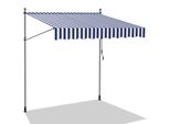 Yakimz Tenda Da Sole Tenda Da Sole A Morsetto Tenda Da Sole Per Balcone Tende Da Sole Resistenti Ai Raggi Uv Tenda Da Sole Con Braccio Articolato Bianco Blu 4M