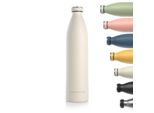 Lars NysØM Borraccia In Acciaio Inox | Bottiglia Isolata Senza Bpa | Borraccia A Prova Di Fuoriuscita Per Sport, Bici, Cane, Bambino, Ragazzi 1500Ml Crema Di Burro