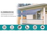 Tenda Da Balcone Jopassy Resistente Ai Raggi Uv E All'acqua, Retrattile 3M, Blu E Bianco