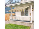Tenda Da Sole Per Balcone Fiqops Tenda Resistente Ai Raggi Uv E All'acqua, Retrattile 3M, Gialla E Blu