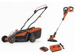 Powerplus POWDPG75565 - Tosaerba Accu 20V LI-ION 340Mm Set