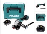 Makita Dga 506 T1J Smerigliatrice Angolare A Batteria 18V 125Mm Brushless + 1X Batteria 5,0Ah + Valigetta Makpac - Senza Caricabatterie