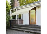 Jiubiaz Tenda Da Sole Per Balcone Tenda Resistente Ai Raggi Uv E All'acqua, Retrattile 4M, Beige
