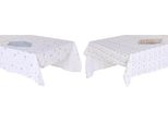 Tovaglia E Tovaglioli Dkd Home Decor 150 X 150 X 0,5 Cm Blu Marrone Bianco (2 Pezzi)