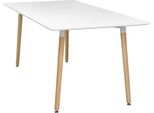 Tavolo Da Pranzo 160X90 One Bianco